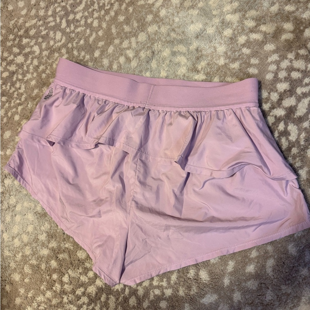 Free People Movement On The Run Ruffle Shorts